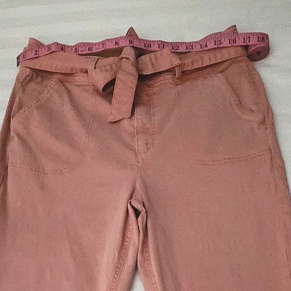 Women's Size 14 Light Washed/Pastel Orange/Pink Jeans . GREAT CONDITION - Picture 5 of 14